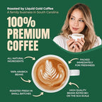 Organic Coffee from Honduras, Medium Roast Ground 7OZ Bag (200 Grams), by Liquid Gold Coffee, 100% Arabica Beans, Single Origin Coffee from COMSA Farm, Small Batch Roasted in USA