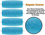 11 Pack Include 7 Extra Coarse & 4 Regular Coarse Replacement Roller Refill Heads Compatible with Amope Pedi Electronic Foot File