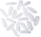 ZHIYUXI 20 Pcs Clear Quartz Crystals Healing Crystals Wand Gemstone Tumbled Polished Energy Reiki Healing Stone Wholesale Crystal Wand Meditation DIY Decor Gifts