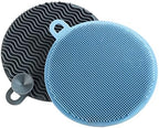 WENKO Silicone sponges, Grey, 1.2 x 12 x 12 cm