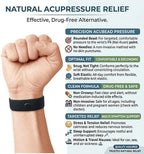 Waterproof Motion Sickness Wristbands for Kids, Teens & Adults – Stretch, Slide-On Nausea Relief Bands for Car, Sea, & Altitude Sickness - Stress and Balance Support - Set of 2 (Sky, Small 6)