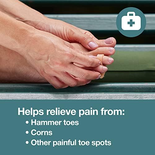 ZenToes Hammer Toe Straightener and Corrector 4 Pack Crests Relieve Foot Pain, Pressure, Discomfort | Flexible Silicone Comfort | Align, Improve Stability | Stain, Odor Resistant