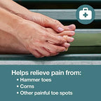 ZenToes Hammer Toe Straightener and Corrector 4 Pack Crests Relieve Foot Pain, Pressure, Discomfort | Flexible Silicone Comfort | Align, Improve Stability | Stain, Odor Resistant