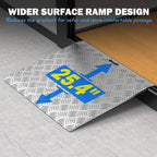 Aluminum Threshold Ramps for Doorways, 31" L x 25.4" W, Wider Platform Anti-Slip Portable Ramps for Wheelchairs, Door Threshold Ramp for Wheelchair, Scooter, Strollers, Cart, Walkers, Pets