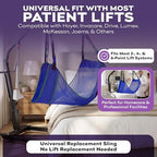 ProHeal Universal Full Body Mesh Lift Sling With Commode Opening, X Large, 59" x 42" - Polyester Slings for Patient Lifts - Compatible with Hoyer, Invacare, McKesson, Drive, Lumex, Joerns