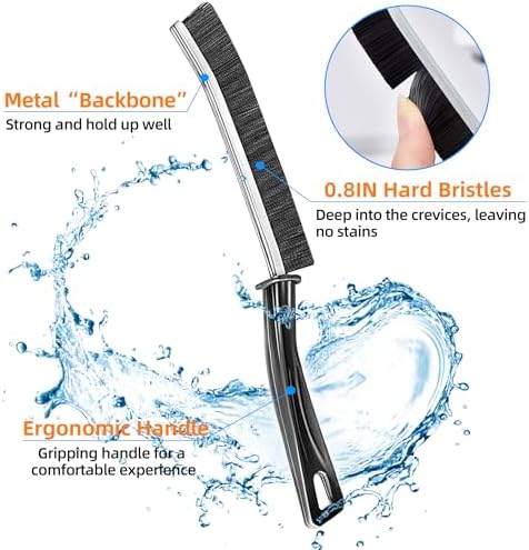 10Pcs Hard-bristled Crevice Cleaning Brush, Multifunctional Thin Gap Scrub Brush, Bathroom Cleaner Tools for Household Use, Kitchen, Window, Toilet, Grout, Faucets, Car