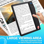6X 30X Rechargeable Magnifying Glass with Light, Handheld Magnifying Glass for Reading, Large Full Page Magnifier with Light, Lightweight Book Magnifier for Reading Small Prints Seniors (4.3x7.1in)