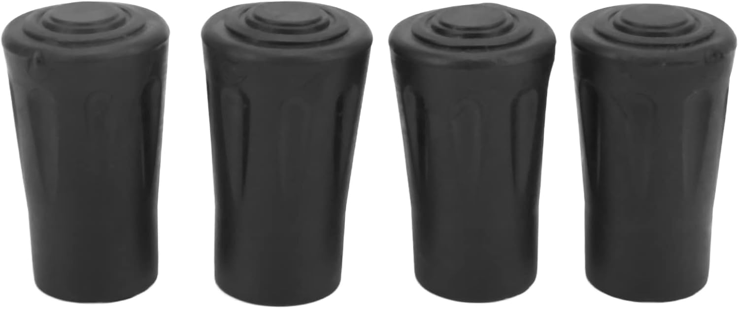 ZJchao Walking Stick Tips, Trekking Pole Tips Rubber Walking Cane Tips with 4pcs for Hiking