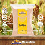 Rani Ragi (Finger Millet) Flour 64oz (4lbs) 1.81kg Bulk ~ All Natural | Vegan | Gluten Friendly | NON-GMO | Kosher | Indian Origin