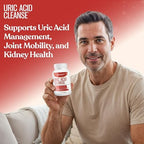 Moonstone Uric Acid Cleanse | Kidney Detox and Joint Support | Tart Cherry Powder, Celery Seed Extract & Alkali Citrate Complex | Urinary Alkalinization | Vegan & Gluten Free Supplements | 120 CT