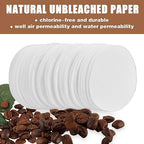 CEYAZYE 200 PCS Round Coffee Filter Paper, 56 mm Disposable Coffee Filters, Moka Coffee Pot Filter for Espresso Machine Portafilter Moka Pot, Quality Material Paper Fiber Heat Resistance