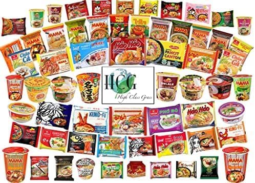 Ramen Noodles from Around the World International Snack Box Variety Pack, 15 Instant Noodles, Japanese, Filipino, Thai, Vietnamese, with Chopsticks and Sticker