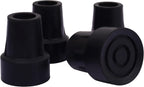 7/8 Inch Cane Tips Kotiorname Cane Rubber Tips Replacement Black, Heavy Duty, Non Slip, 4 Pack