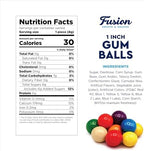 Gumballs 1 Inch - 1 Pound Bag - Gum Balls For Gumball Machine - Gumballs Bulk - Gum Ball Machine Refill - Assorted Fruit Flavor - Bubble Gum
