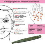 ideayard Jade Gua Sha Scraping Massage Tools,Massage Wand Acupuncture Therapy Stick Point Treatment