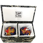 Top Chi Premium Dragon and Phoenix Baoding Balls. Chiming Chinese Health Balls for Hand Therapy, Exercise, and Stress Relief (Large 2 Inch)
