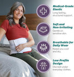 BraceAbility Medical Abdominal Stomach Binder - XXL Belly Band Compression for Diastasis Recti, Postpartum, Post-Surgical Wrap for Tummy Tuck Recovery, Post op Ab Binder for Women and Men (2XL 12")