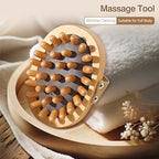 Wooden Massage Comb for Body and Scalp, Meridian Trigger Point Massager, Gua Sha Sandalwood Comb for Body Relief and Hair Growth