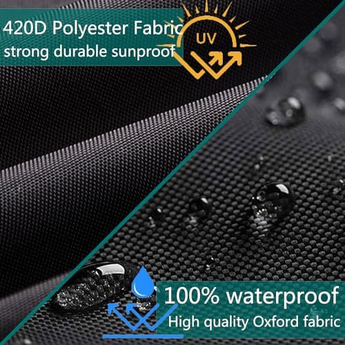 Sqodok Mobility Scooter Storage Cover, 420D Waterproof Wheelchair Cover for Storage, Mobility Scooter Accessories for All-Weather Outdoor Protection Dust Cover, 55" x 26" x 36"