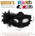 Masquerade Mask for Women Venetian Masks Christmas Women Flower Half-face Masks Eye mask Cosplay Lace mask