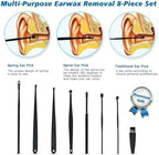 Ear Vacuum Ear Wax Removal Kit with 5 Levels Strong Suction, USB Rechargeable Reusable Electric Ear Suction Vacuum Tool for Adults and Kids (Dark Gray)