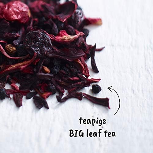 Teapigs Super Fruit Loose Tea Made With Whole Fruit, Natural Ingredients, Non-GMO, Caffeine-Free – 1 Pack of 200g Loose Tea