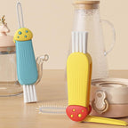 3 in 1 Cup Lid Cleaning Brush, 2024 New Portable Crevice Cleaning Brush Set for Baby Bottle Gap Tight Spaces Cup, Rotatable Cup Lid Cleaner Cup Mouth Scrubber