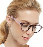 OCCI CHIARI Lightweight Designer Acetate frame Stylish Reading Glasses For Women (5006-Purple*2, 1.5)