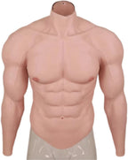 YIQI Silicone Muscle Suit with Arms Silicone Muscle Chest for Cosplay