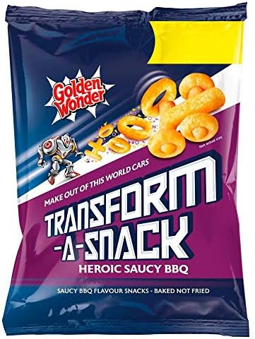 Golden Wonder Transformers BBQ - 90g - Pack of 8