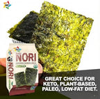 KIMNORI Premium Organic Seaweed Snacks – Crispy Korean BBQ (KBBQ) Laver, Keto, Vegan & Low Calorie Superfood, 12 Individual Packs (4g/0.14 Ounce)