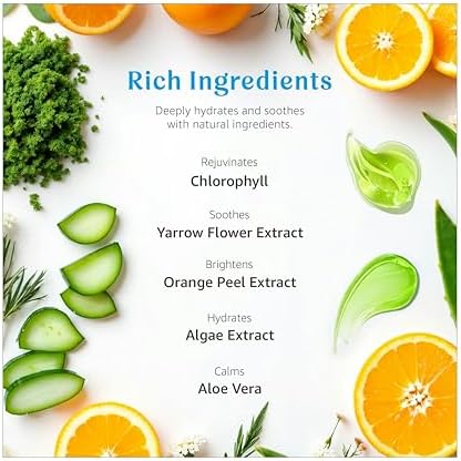 Raya Chlorophyll Masque (607) | Tightening Facial Treatment Mask for All Skin | Reduces Fine Lines and Wrinkles | Skin Tightening Mask for Face Skin Care | Face Masks Skincare