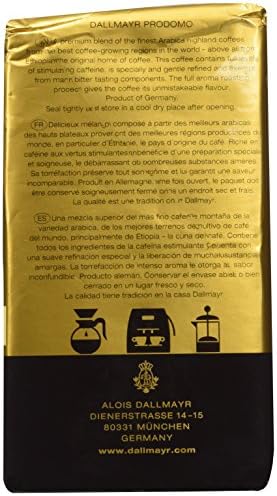 Dallmayr Coffee Grnd Prodomo,gold,8.8 Ounces