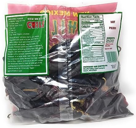Barker's Hot Red Chili Pods From Hatch, NM - 8 oz