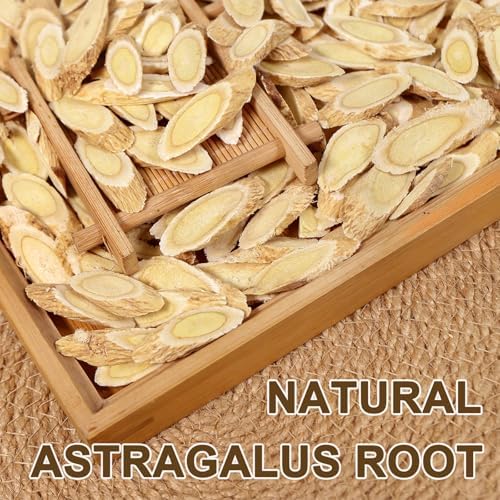 FullChea - Astragalus Root Tea - 6oz/171g - Pure Natural Astragalus Membranaceus - Dried HuangQi Herb - Loose Leaf Herbal Tea - Non-GMO - Caffeine-Free - Gluten-Free