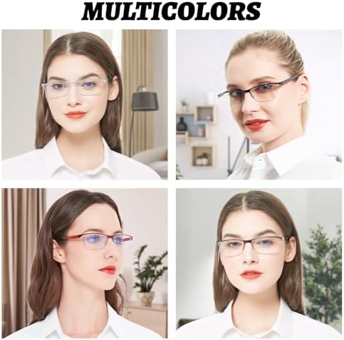 4 Pack Reading Glasses 2.0 for Women Men Blue Light Blocking Computer Readers Spring Hinge Anti Glare +2.0 1.0 1.25 1.5 1.75 2.0 2.25 2.5 2.75 3.0 3.5 4.0