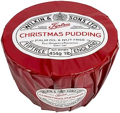 Tiptree Cello Wrapped Christmas Pudding, 1 Pound