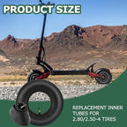 2.80/2.50-4 Inner Tube 2.80-4 2.50-4 Replacement Tire Tubes with Bent Valve Stem for Wheelbarrows, Scooters, Hand Trucks, Lawn Mowers, Dollies - 2 Pack