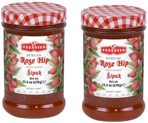 Rose Hip Jam 23.6oz Set of 2*Jars (Each 670g Total 46.12oz)