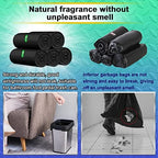 3 Gallon Trash Can Bags 10 Liter Small Bathroom Trash Bags,100 Counts Plastic Waste Basket Bags,Small Black Garbage Bags for Bathroom Can, Office