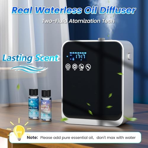 Waterless Essential Oil Diffuser,Hotel Home Aromatherapy Scent Diffuser with Smart APP & Touch Screen,250ml Capacity,1500 sq.ft Coverage|Large Room Oil Diffusers for Hotel Collection