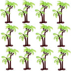 18pcs Palm Tree Cake Toppers Tropical Coconuts Cake Decor for Birthday Wedding Summer Luau Party Favors