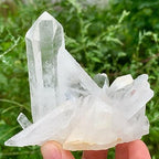Crystal Stone Home Decor Natural White Quartz Crystal Cluster, Home Decoration(480-500g)