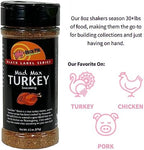 Dizzy Pig Mad Max Turkey Seasoning Rub (8oz Shaker) - Seasons 30+lbs of Food - Hand Made in the USA - MSG Free, Gluten Free