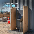 Waterless Urinal with Hose - UV Resistant Outside Urinal, Outdoor Plastic Urinals, Outdoor Toilet, Garage Urinal, Urine Diverter, Urinals For Men Bathroom