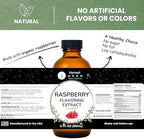 Natural Raspberry Extract for Baking, Drinks, Ice Cream and Candy - 2 Oz - Harvest Moon Delights - Raspberry Flavoring, Flavor