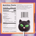 Individually Wrapped Halloween Lollipops, Candy Swirl and Cat Suckers, Trick or Treat Handout Candies, 24 Count