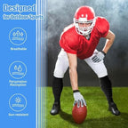 Kasyat 2 Pairs Football Leg Sleeve Men Scrunch Football Socks Calf Compression Sleeve for Soccer Running Adult Youth Women