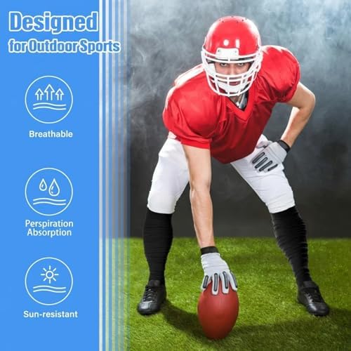 Kasyat 2 Pairs Football Leg Sleeve Men Scrunch Football Socks Calf Compression Sleeve for Soccer Running Adult Youth Women