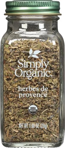Simply Organic Herbs De Provence, 1-Ounce Jar, French Blend of Aromatic Savory, Thyme, Rosemary, Basil Tarragon & Lavender (Pack of 2)